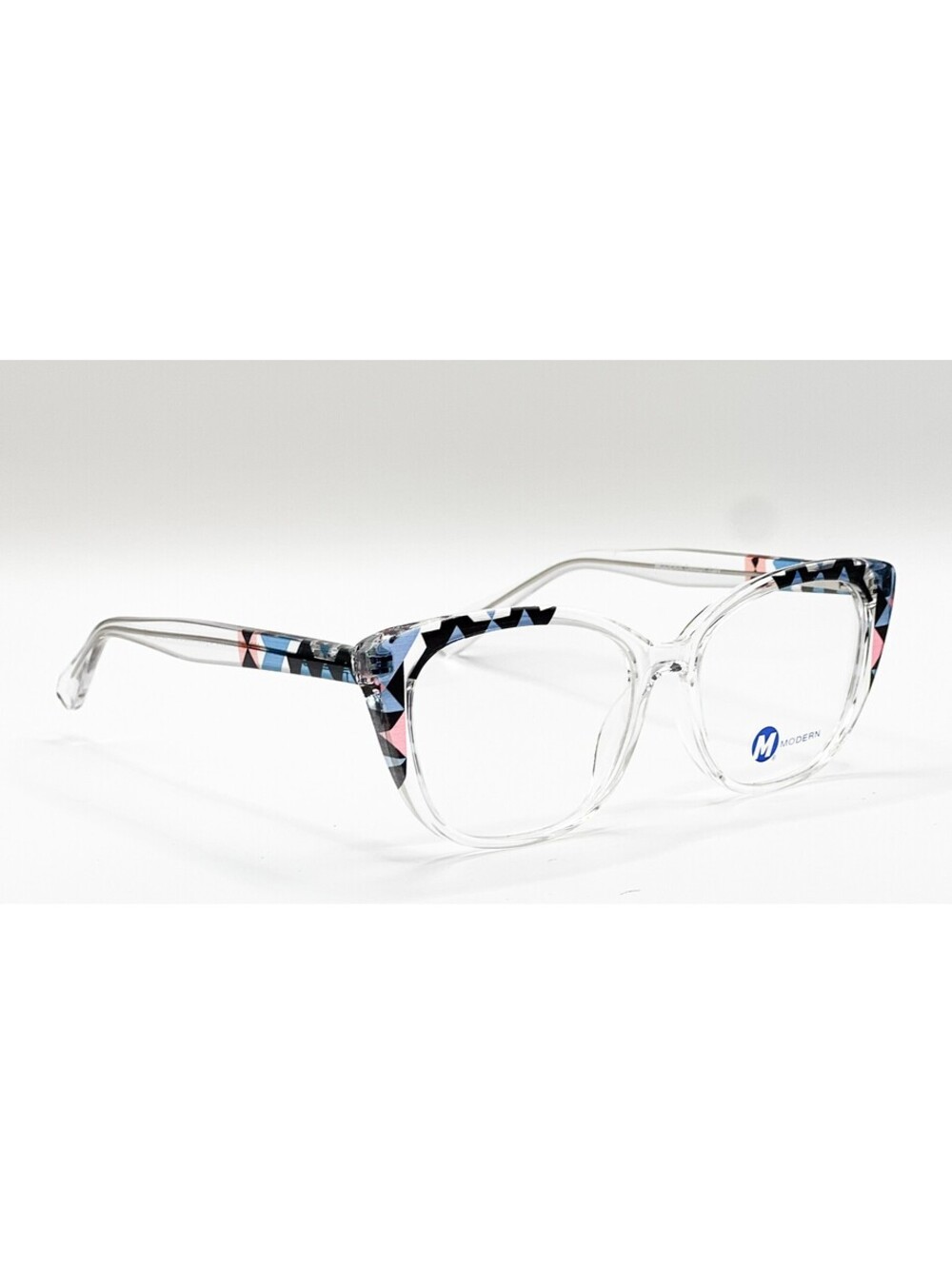 Modern Macie Crystal Blue Black Cat Eye Authentic Eyeglass Frames 53-16-145 - Picture 4 of 5